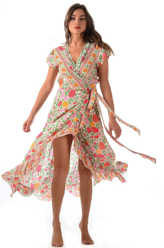 Voyager Dress - White Rose
