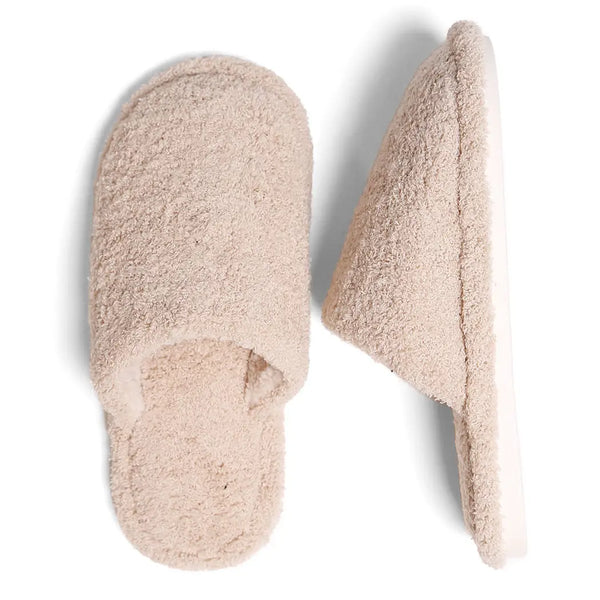 Home Sweet Home Slippers Beige