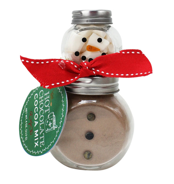2 Tier Snowman Cocoa Set Jar