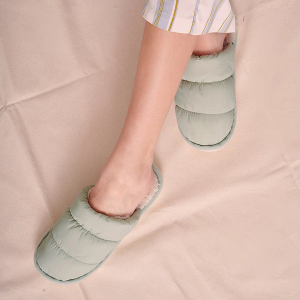 Bundle Up Baby Slippers Sage