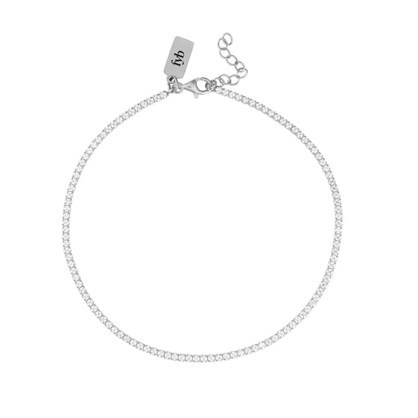 DIANA TENNIS ANKLET SILVER