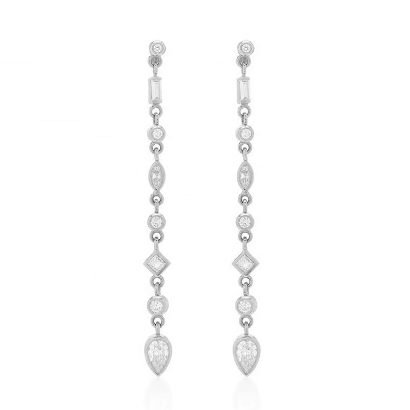 ELENA DUSTER EARRINGS SILVER