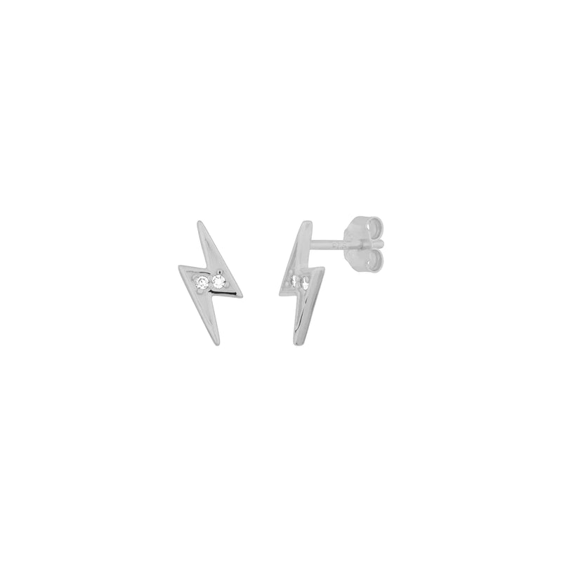 LIGHTNING STUDS SILVER