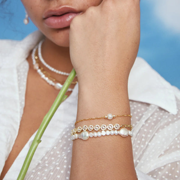 ODETTE PEARL BRACELET GOLD - GOLD