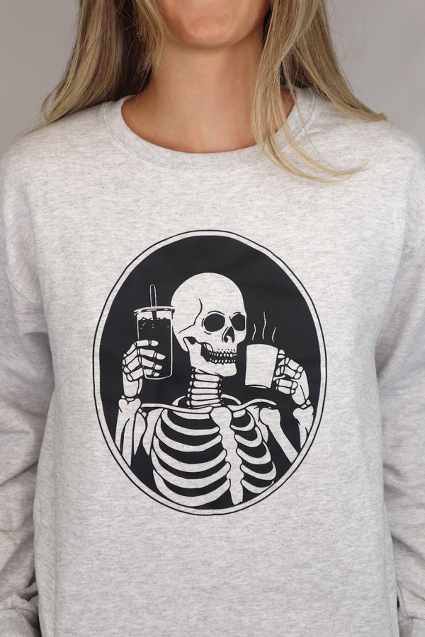 Skeleton Coffee Crewneck