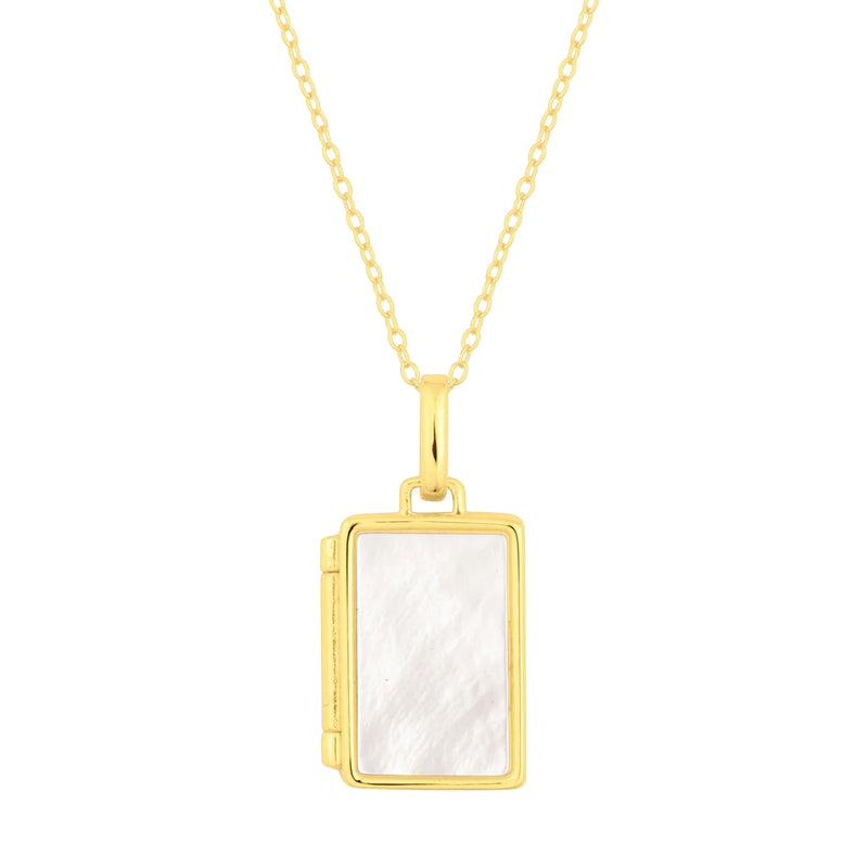 VIVIENNE PEARL LOCKET GOLD