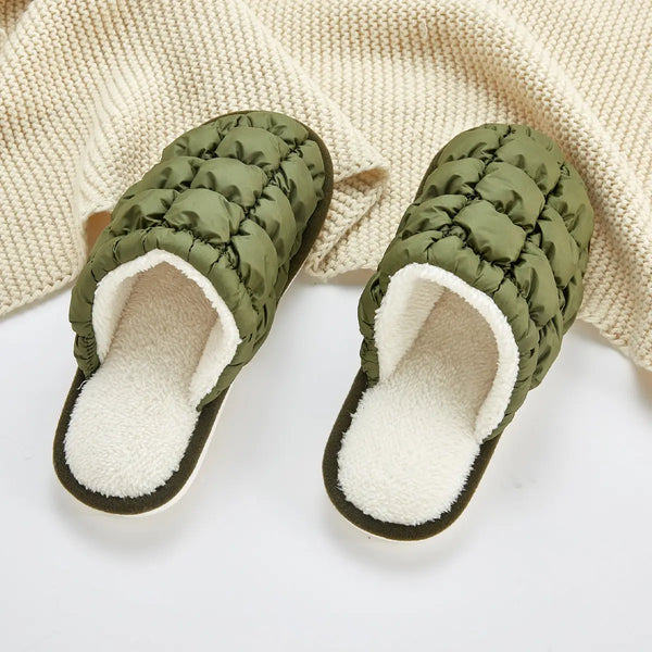 Bundle Up Slippers Olive
